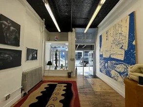View through the former gallery toward the storefront entrance